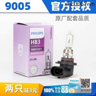 Philips car 9005 đèn pha halogen hb3 bóng đèn 65w siêu sáng 100w chùm cao honda civic accord crv