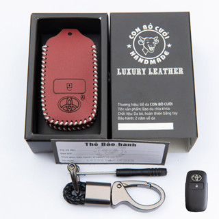  Da thật - Bao da chìa khoá Toyota Yaris Cross 2023-2024 bản G Bảo hành da 2 năm khắc tên sdt theo yêu cầu 