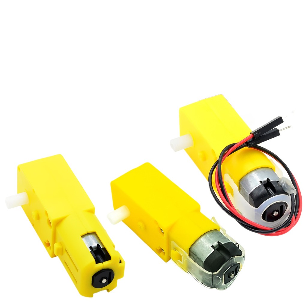 Tt Motor 130 Motor Xe thông minh Gear Motor Robot Gear Motor Xe thông minh Trục kép Màu vàng