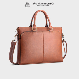 Cặp Công Sở Lata (Thời trang nam basic đựng laptop 14 inch - Cặp da CA35)