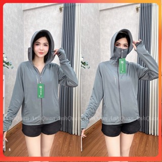 Áo Khoác Chống Nắng Nữ 2 Lớp Vải Thun Lạnh Dày Dặn,Mềm,Mát,Chống Tia UV,Co Giãn 4 Chiều-Anh Quân Fashion