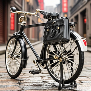 Xe Đạp Lắp Ráp DIY - Xe Đạp Mô Hình Retro Kim Loại Cao Cấp, Thiết Kế Cổ Điển, Dễ Lắp Ráp