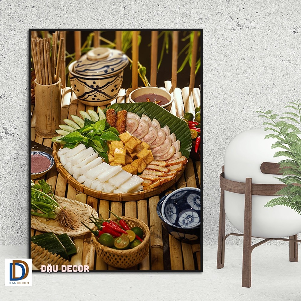 [HN] Tranh bún đậu mẹt / Bún chả D1