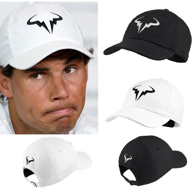 JI8 Thời Trang Rafael Nadal Mũ Bóng Chày Tennis Người Chơi Không Có Cấu Trúc Bố Nón Nam Nữ Snapback 