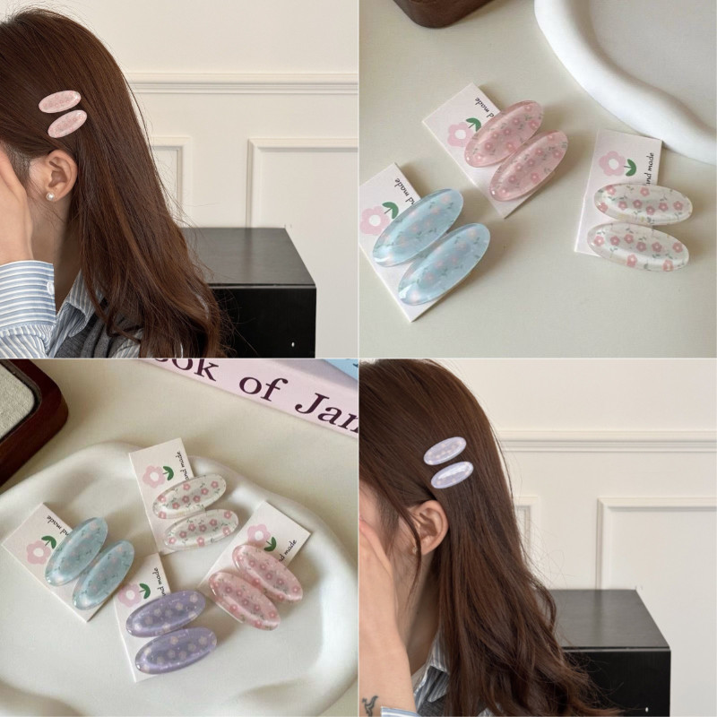 Ins Ngọt Ngào Gothic Bên Nổ Vịt Kẹp Nữ Mùa Hè Hoa Phụ Kiện Tóc M222