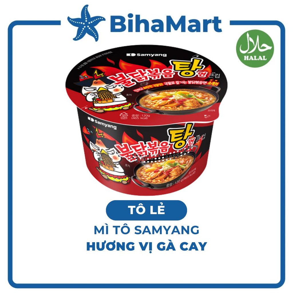 [TÔ LẺ] - SAMYANG - Mì tô Samyang hương vị Gà cay hầm, Mì tô Gà cay Samyang Hàn Quốc, Mì gà cay hầm 