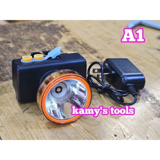 A1 Đèn pin đội đầu LED siêu sáng kamytools