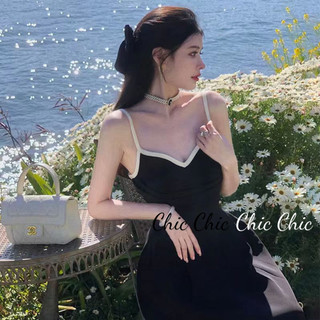 Chic váy Đầm váy nữ body đầm INS Thời trang Casual Hàn Phong WLQ2440LWB 15Z240412