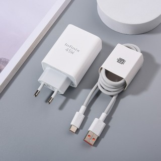  Infinix 45W Sạc Siêu Nhanh Sạc Bộ Chuyển Đổi Nguồn 6A USB C Cáp Cho Tenco Infinix Note 40 30 Pro Zero 30 X Pro Hot 40 30 Pro 
