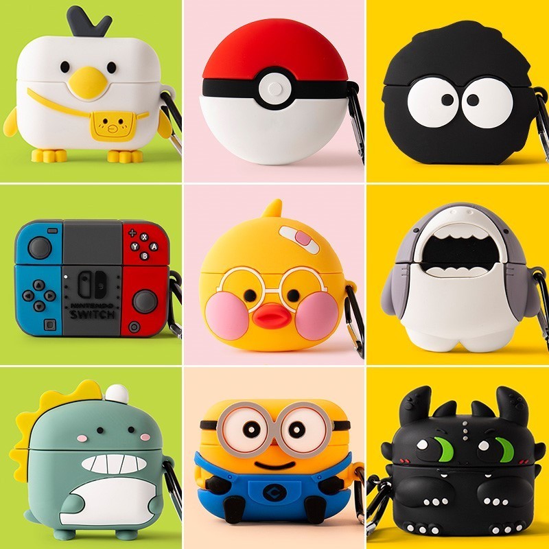 For Realme Buds T110 Case Cartoon Night Fury Switch Cute Briquette Realme Buds T110 Silicone Soft Ca