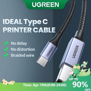 Dây cáp UGREEN điều hợp USB C qua USB loại B cao cấp chuyên dụng