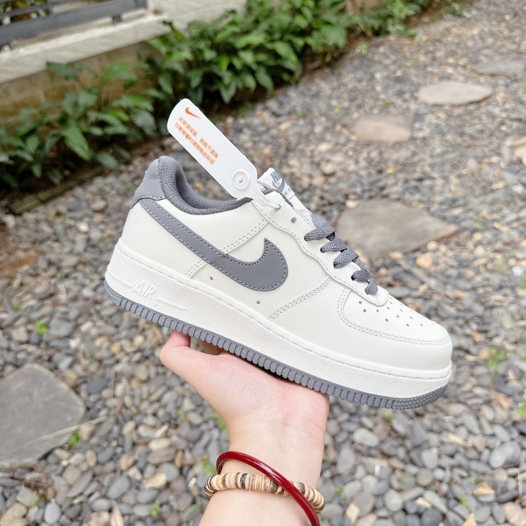Giày Thể Thao_Nike_ AF1, Giày_Sneaker_AF1 Vệt Xám Nam Nữ Bản C.Cấp Dễ Phối Đồ Thời Trang Êm Chân Ful