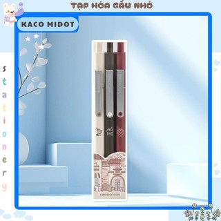  Bút gel Kaco City Coffee Signature Pen mực đen 0.5mm Bút gel cao cấp khô nhanh  Taphoagaunho  