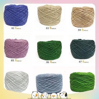 Sợi cotton Việt Nam 1mm Craft yarn VN chuyên móc thú, bikini, váy áo mùa hè, lót ly không xù (Mã 81 đến 102)