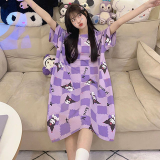  Sixty-eightVáy Ngủ Nữ Mùa Hè 2024 Mới Tay Ngắn Dễ Thương Bộ Đồ Ngủ Nữ Mỏng Homewear Đầm D334-SQUN 