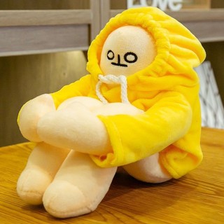Ins Influencer Hàn Quốc Chuối Người Búp Bê Sang Trọng Đồ Chơi Gối Trang Trí Búp Bê Mặc Búp Bê Quà Tặng Sinh Nhật Nữ