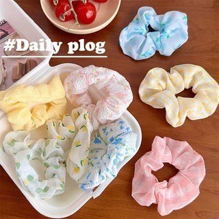 Phong Cách Hàn Quốc Nhiều Màu Sắc Hoa Băng Đô Quấn Tóc Ruột Lớn Thiết Kế Xếp Ly Thời Trang Và Đơn Giản Cho Nữ