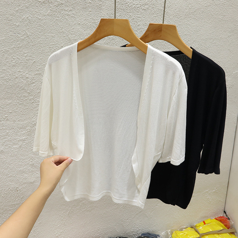 YAYUAN Short Knitted Cardigan Women's