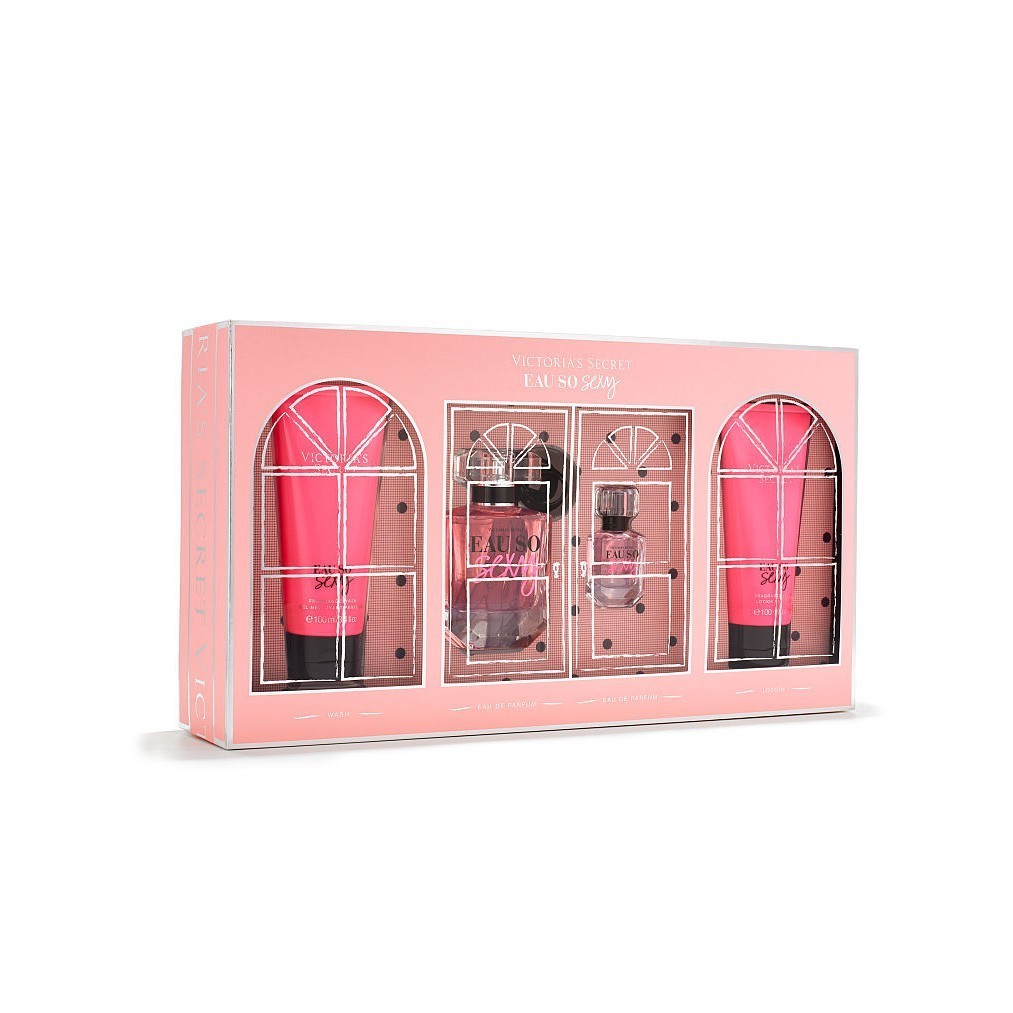 Bộ quà tặng nước hoa, sữa tắm, lotion Victoria's Secret Eau so Sexy Gift Set (Mỹ)