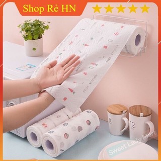 Giấy lau đa năng, khăn giấy lau bếp giấy lau bếp,cuộn 50 tờ siêu dai mềm mịn