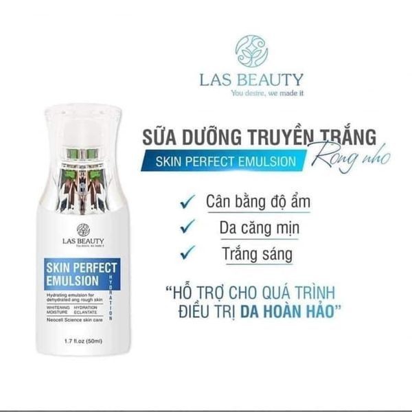 Kem Sữa Dưỡng Rong Nho Las Beauty 50ml – Skin Perfect Emulsion Las Beauty