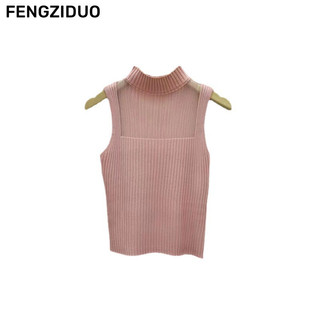 FENGZIDUO Áo 2 dây áo ba lỗ Thời trang hàn quốc cổ điển độc đáo phong cách Thoải mái WBX2440BKM 19Z240508