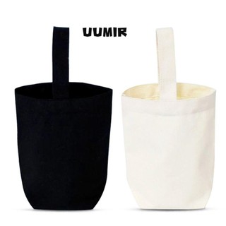  Túi Tote Túi xách vải Canvas màu be màu đen giải trí màu trơn dung tích lớn DIY Handhold Bag Mua sắm 