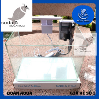 Bể kính đúc [Size: 30x17x20] Bể cá cảnh | Bể cá mini | Hồ thủy sinh
