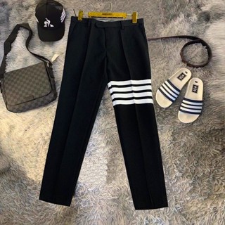  Quần âu nam 4 sọc trắng thom-e  quần vải nam giành cho học sinh  sinh viên -  Chất vải cotton cao cấp  lên dáng đẹp 