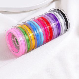 1 cuộn dây cao su pha lê trong suốt dây đàn hồi 1 mm * 10m diy vòng tay trang sức đính hạt chỉ