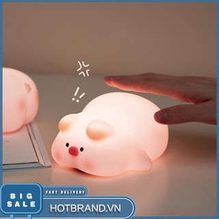 [Hotbrand.vn] Đèn ngủ Piggy Đèn cảm ứng đầu giường 3 cấp độ có thể điều chỉnh độ sáng cho trẻ em Bé trai Bé gái
