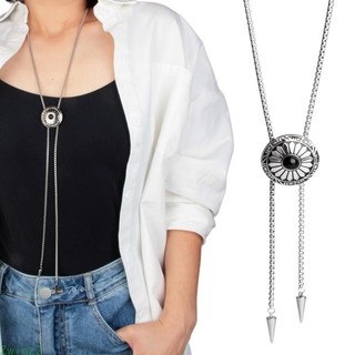 Zwinz2 Hình Tròn Bolo Tie Kim Loại Bolas Cà Vạt Cà Vạt Tây Cao Bồi Bolas Cà Vạt Hoa Tròn Mặt Dây Chuyền Vòng Cổ Trang Sức