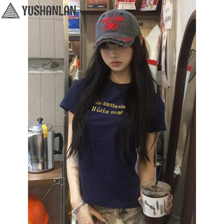 YUSHANLAN áo phông áo thun nữ croptop baby tee Comfortable Popular Vintage Fashion WTX24510JE 240526