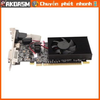 Akoasm gt730 2gb gddr3 card đồ họa quạt làm mát đơn 64 bit 810 mhz 1000 với giao diện vga dvi
