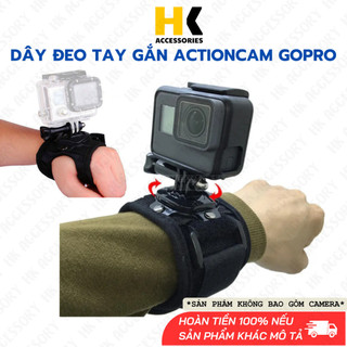Dây đeo cổ tay  xoay 360 độ cho Gopro Actioncam xỏ ngón tay , cổ tay