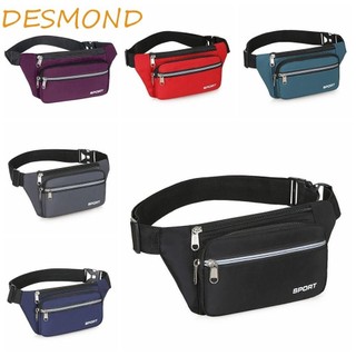 Desmond Sport Fanny Pack, Túi đeo thắt lưng chạy công sở dung tích lớn, Đi bộ chống mài mòn Chống bắn nhiều túi Túi thắt lưng di động Túi ngực