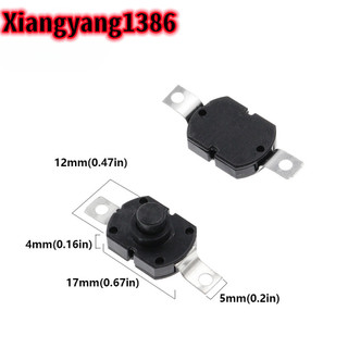 10 chiếc nút nhấn công tắc 1712kd 30v 1a đèn pin công tắc khóa 17x12x9.5mm đèn bàn công tắc đèn pin nút bật tắt