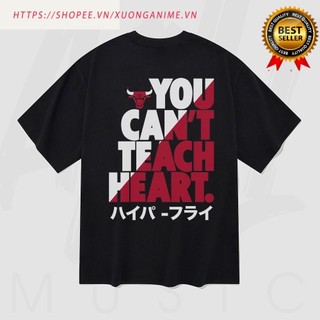 Áo thun Unisex Chicago Bulls Oversized 100% Cotton ngắn tay