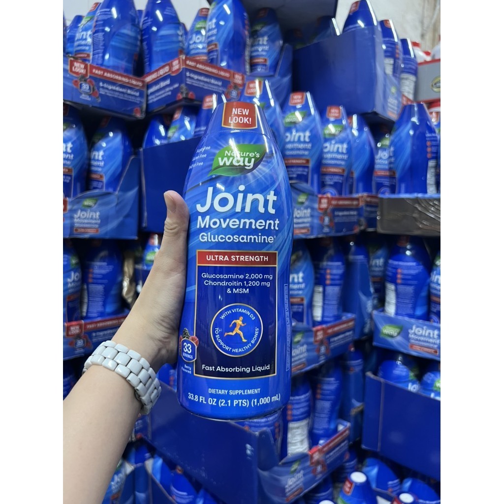 Mẫu mới  dạng nước Nature's Way Joint Movement Glucosamine 1000ml của Mỹ