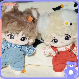 Quần áo thun uumir, quần áo búp bê mini 2 màu, búp bê nhồi bông cotton 20cm