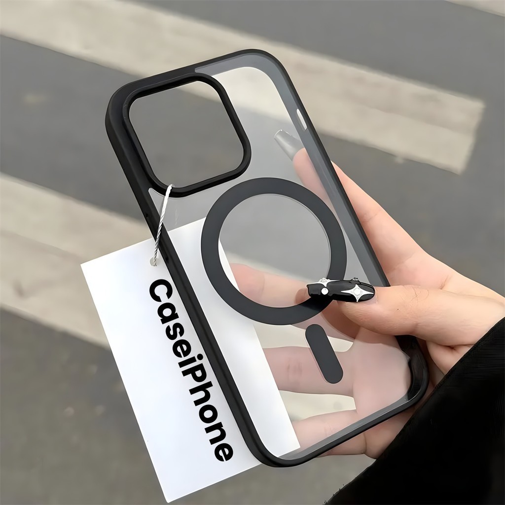 Ốp Lưng Trong Suốt Từ Tính Cho iPhone 17 16 15 14 13 12 11 X Xs Pro Max 7 8 Plus | BigBuy360 - bigbuy360.vn