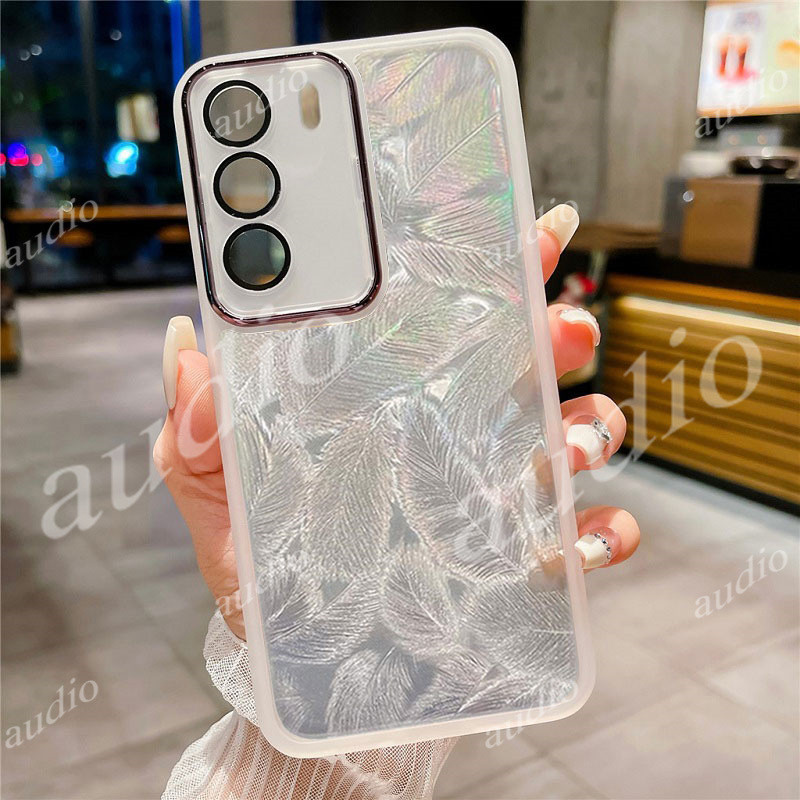 Ốp điện thoại lấp lánh lông vũ bằng Laser realme C71 4G cho realme C71 realmeC71 4G với màng bảo vệ 