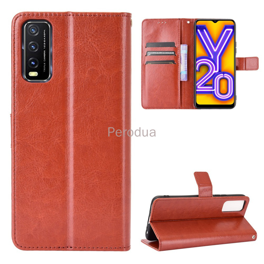 Ốp lưng Vivo Y12S 2020 Ví da PU lật Ốp lưng Vivo Y12S Y 12S VivoY12S Vỏ điện thoại