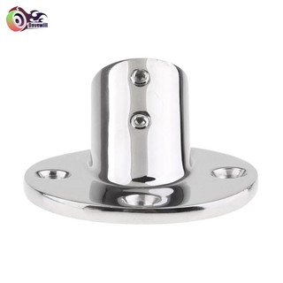 Đường ray tay thuyền bằng thép không gỉ Dovewill 316 Ống tròn 60 độ Lắp ống 1 ".