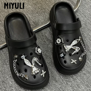 MIYULI dép cross dép kiểu nữ đi chơi Tự nhiên Thoáng khí Đa dạng Kiểu dáng độc đáo FYT24606RQ 25Z240616