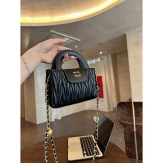 Túi đeo chéo, túi xách nữ chần chỉ da mềm nắp gập Min T492