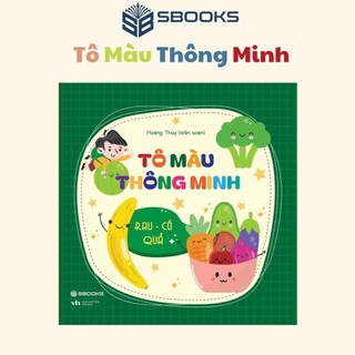 Sách - rau củ quả - cuốn sách tô màu thông minh - sbooks