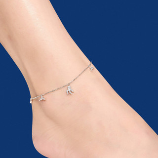 Lắc chân Bạc đính đá PNJSilver XMXMW060175