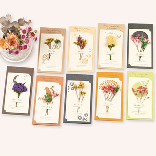 Thiệp Sinh Nhật Handmade Kèm Hoa Khô Độc Đáo Nhiều Mẫu Trang Trí Hộp Đựng Quà Cao Cấp - SAHA PK22