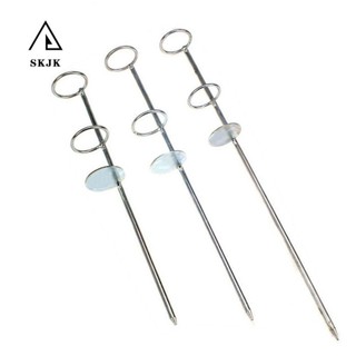 Skjk Giá đỡ cần câu Phụ kiện di động Thép không gỉ Mặt đất Spike Chèn mặt đất 30 / 40 / 50cm Giá đỡ thanh đất